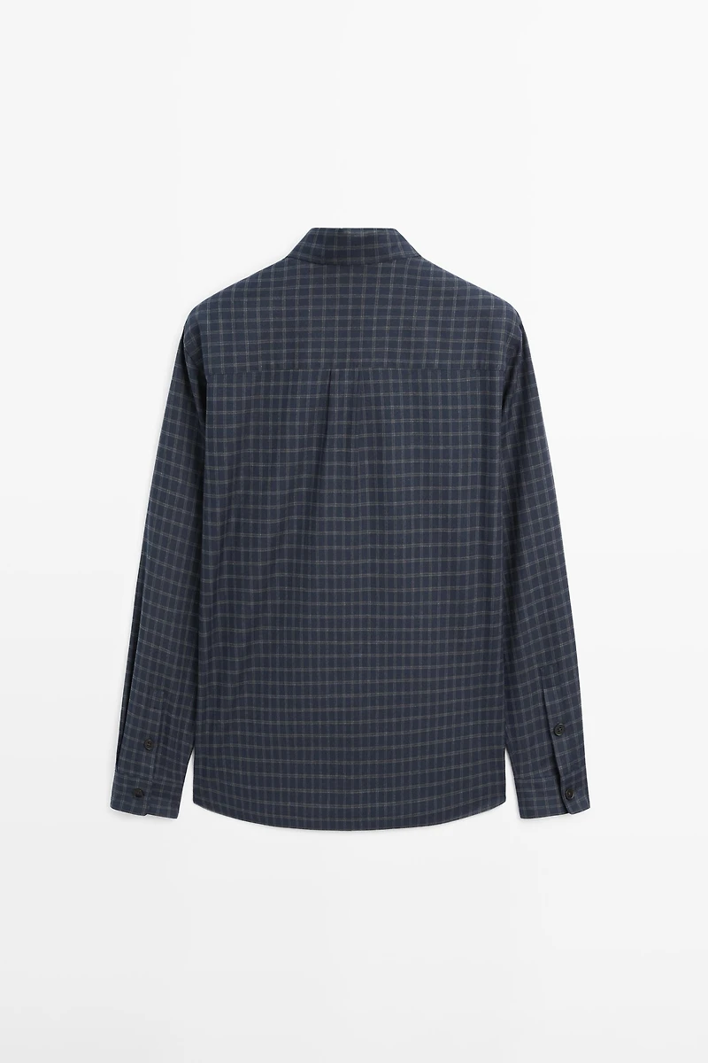 Relaxed fit check shirt