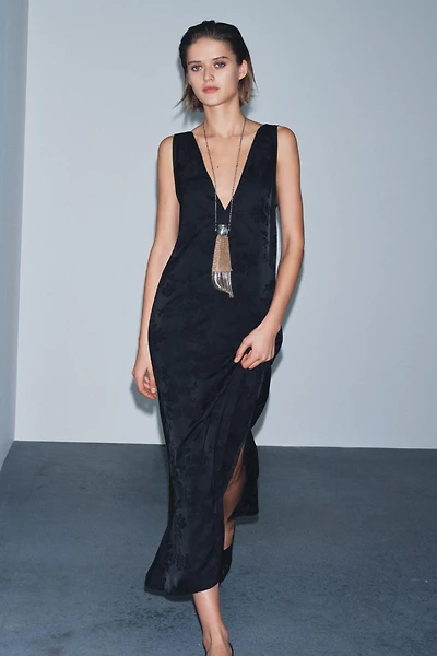 ZW COLLECTION LIMITED EDITION JACQUARD MIDI DRESS