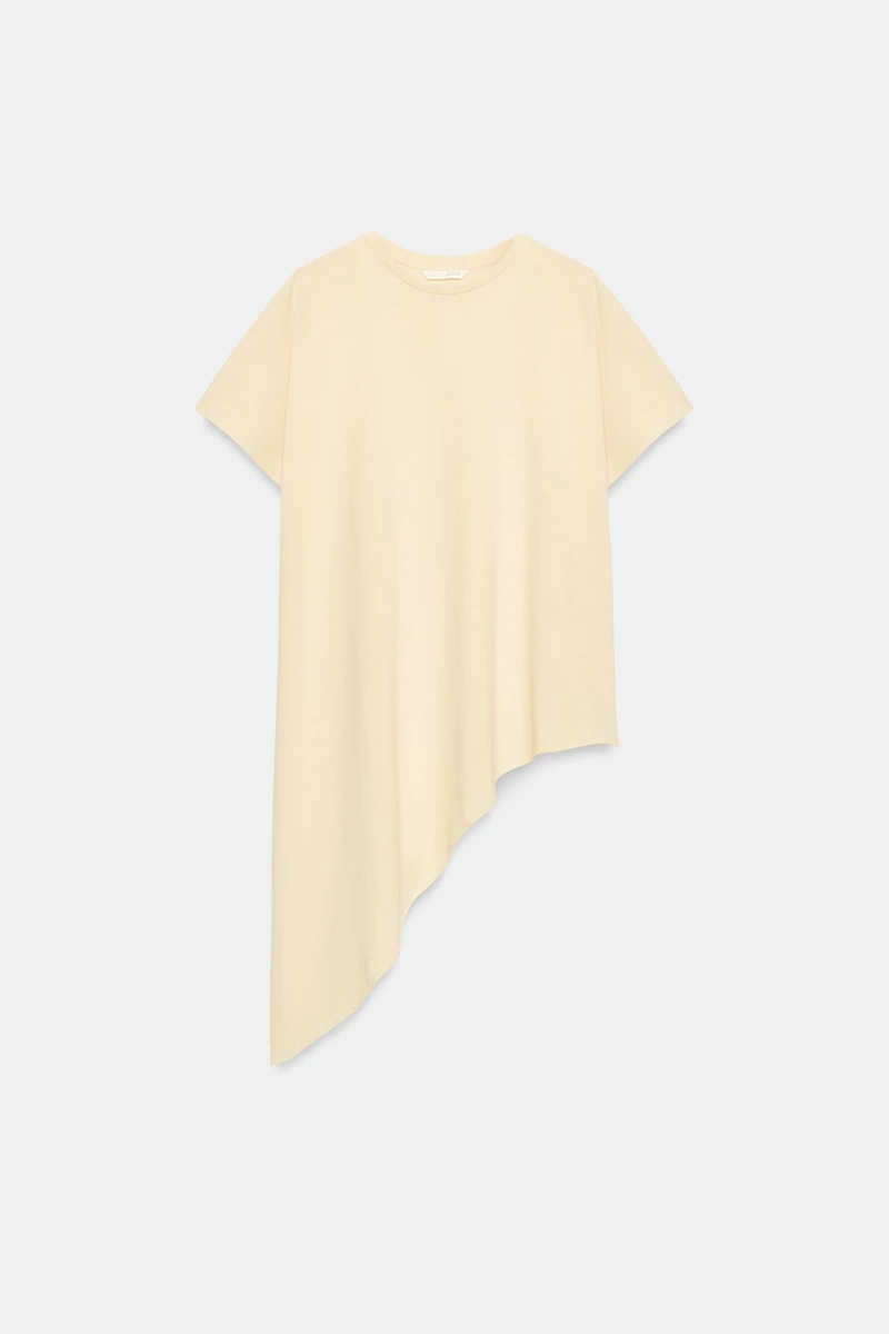 ASYMMETRIC SHORT SLEEVE T-SHIRT