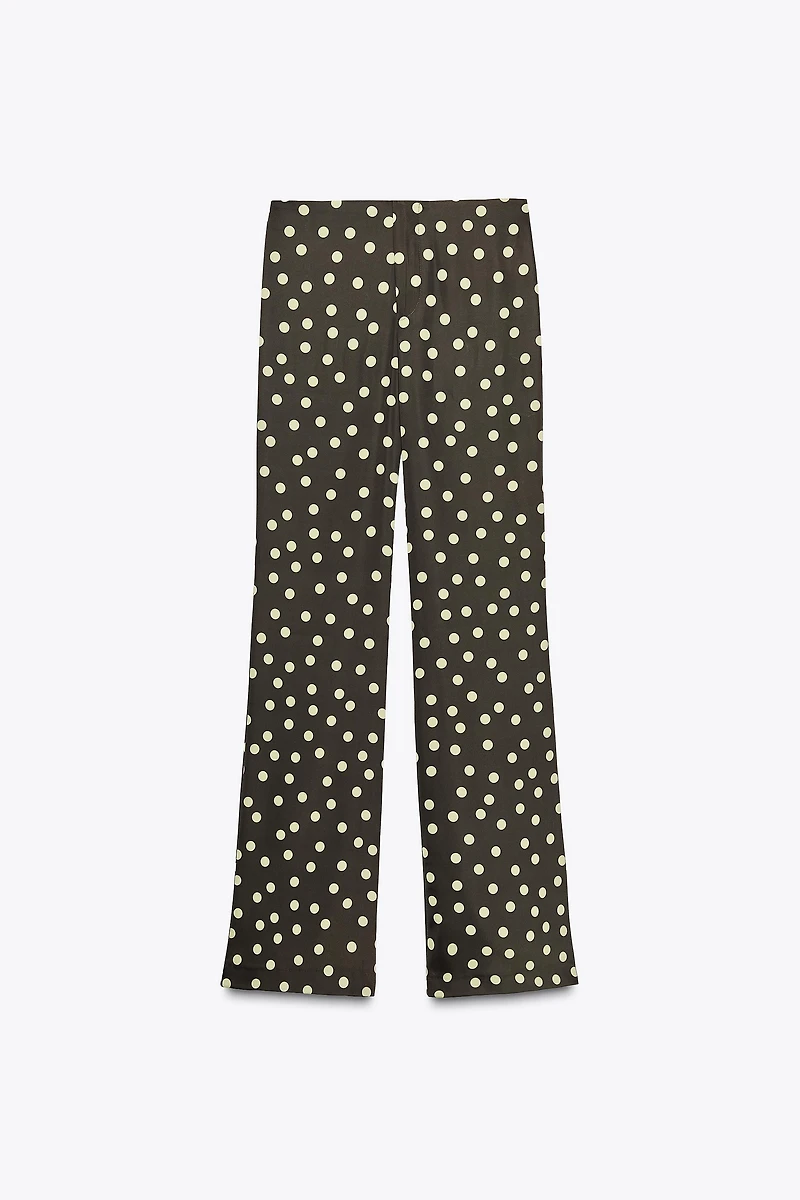 SATIN FLARE PANTS