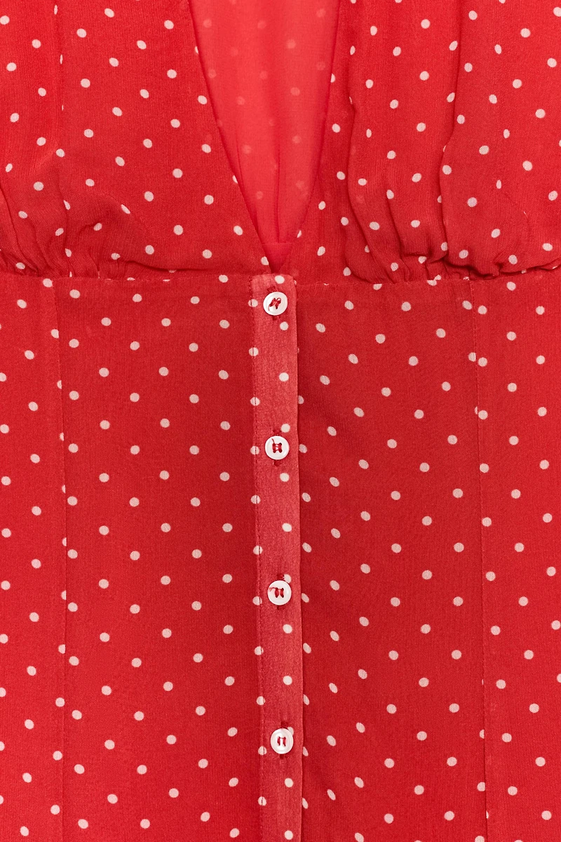SHORT POLKA DOT DRESS