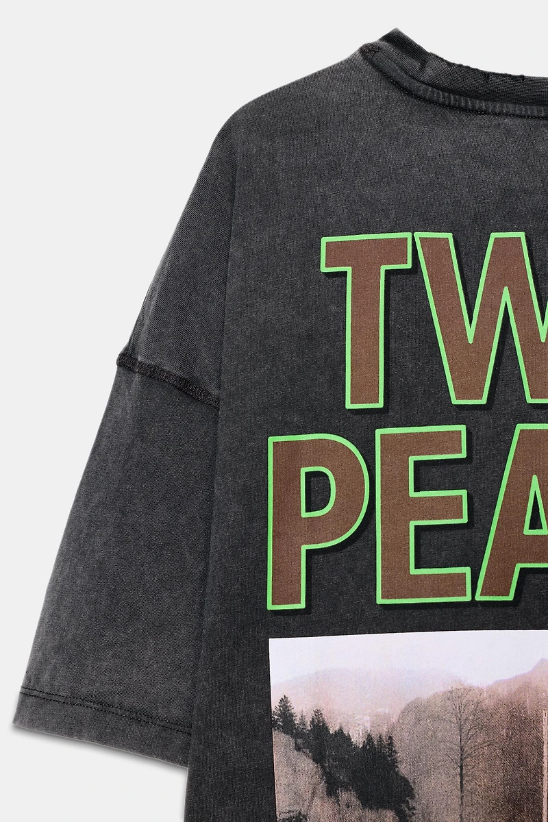 TWIN PEAKS© METALLIC PRINT T-SHIRT