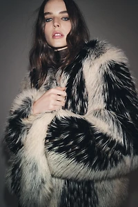 FAUX FUR SHORT COAT ZW COLLECTION
