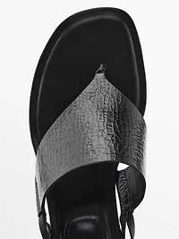 Leather gladiator sandals