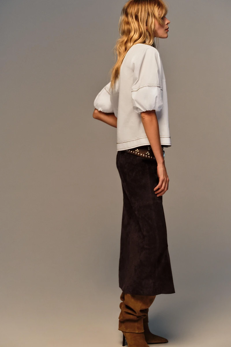 CHEMISE SURPIQÛRES MANCHES BOUFFANTES