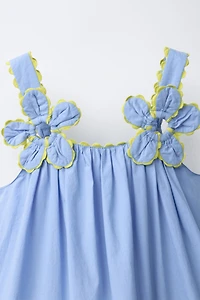COLOR BLOCK RICKRACK DRESS