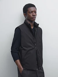Veste sans manches réversible déperlante