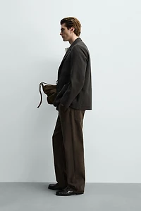 WOOL BLEND POCKET BLAZER