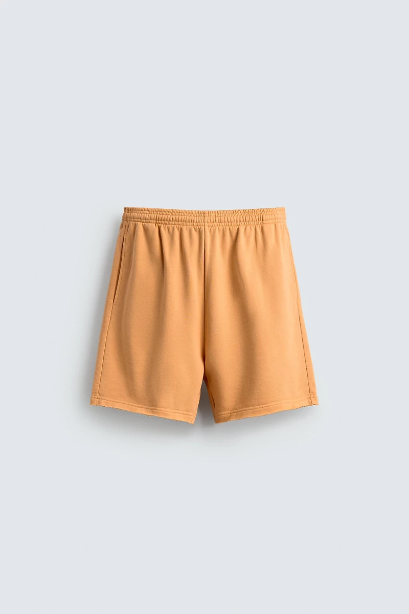 BERMUDA JOGGER DÉLAVÉE COUPE DÉCONTRACTÉE