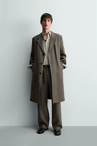 100% LINEN FROCK COAT