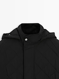 Water-repellent puffer jacket
