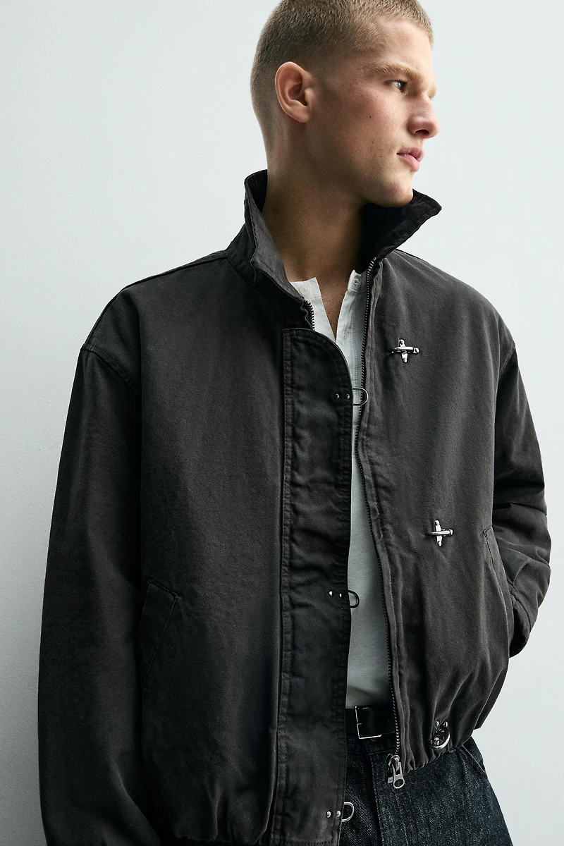 CROPPED FIT FIREMAN CLASP JACKET