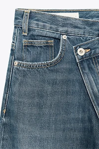 JEAN TRF WIDE LEG TAILLE HAUTE CROISÉE