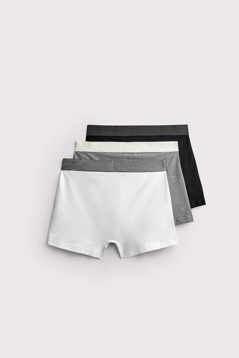 SOFT BOXER BRIEFS - PACK OF 3