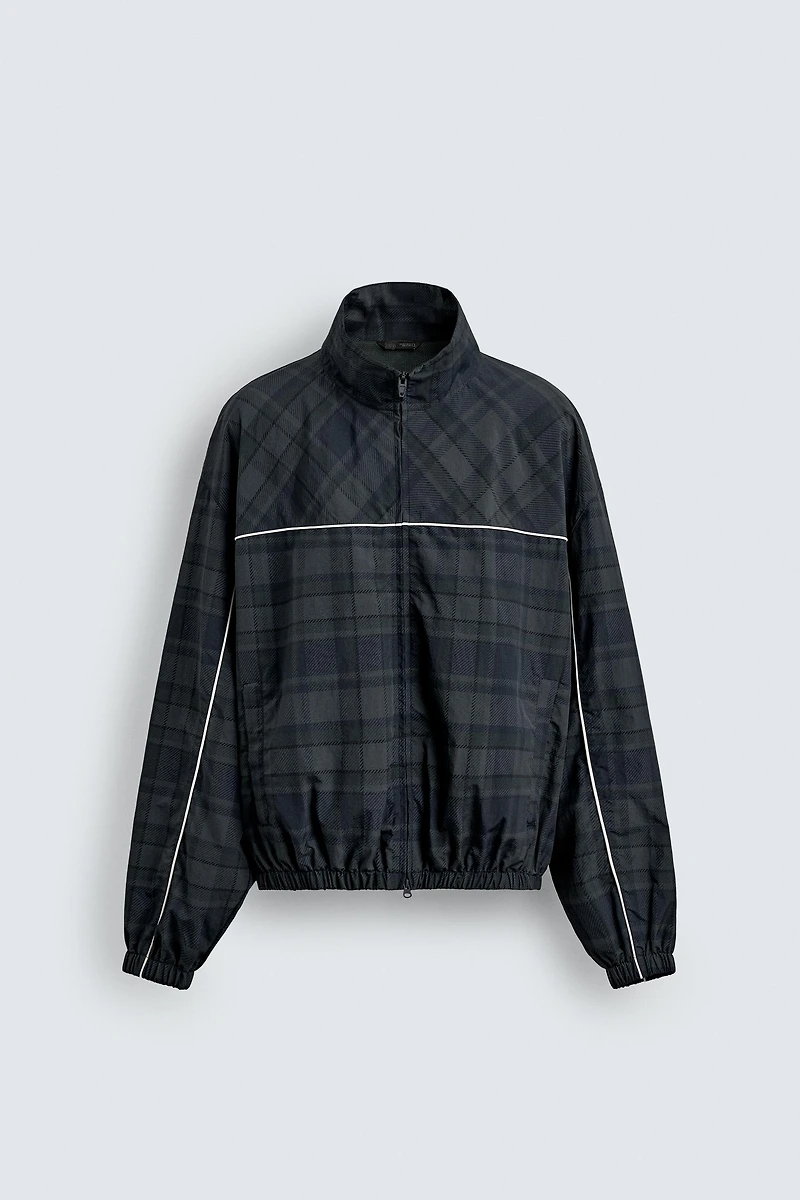 CONTRAST CHECK TECHNICAL JACKET