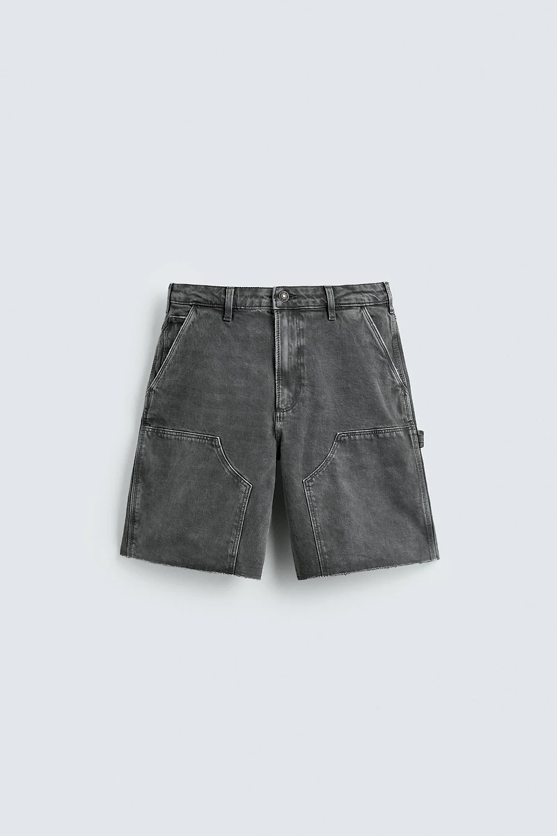 BERMUDA RELAXED FIT POCHE CHARPENTIER