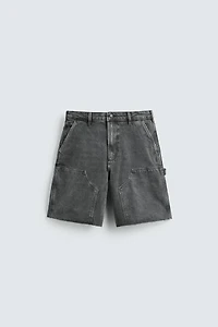 BERMUDA RELAXED FIT POCHE CHARPENTIER