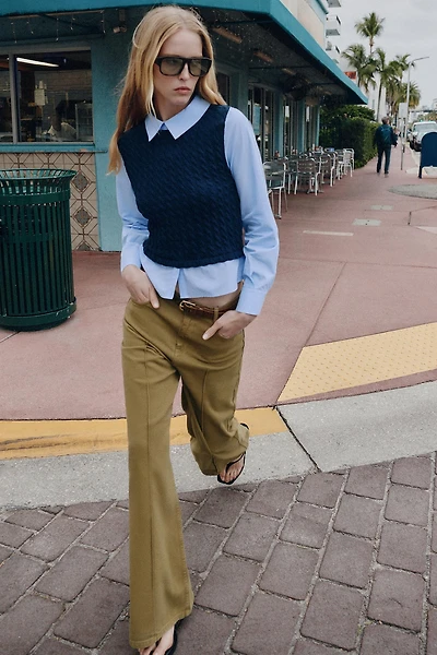 Z1975 WIDE LEG BELTED JEANS