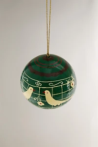 DÉCORATION SAPIN BOULE POULES ET FLEURS NOËL