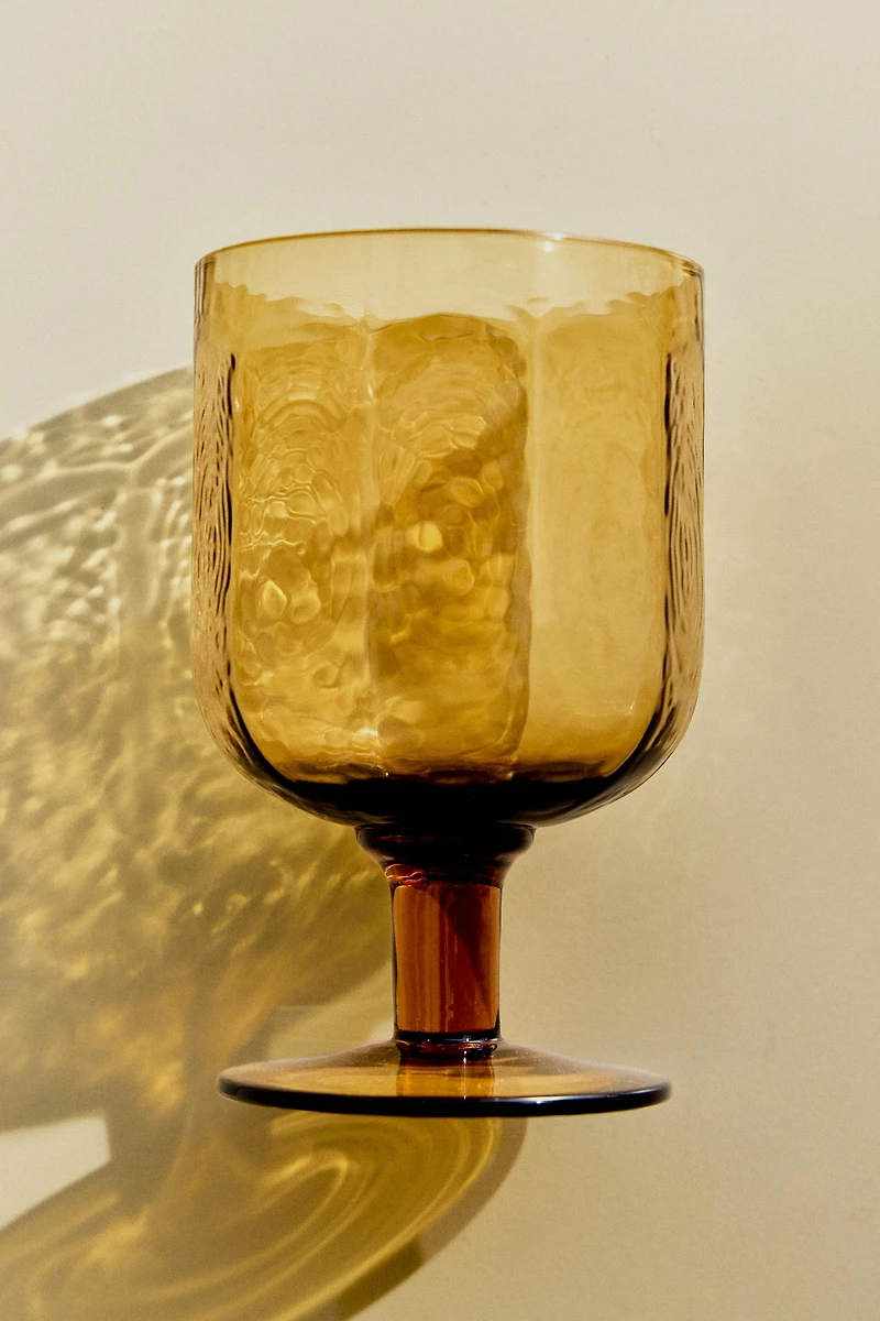 VERRE À PIED MARTELÉ
