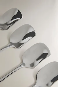 PACK OF STEEL DESSERT SPOONS