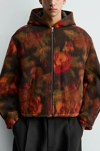 BLOUSON COUPE BOXY À CAPUCHE