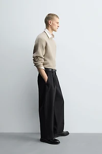 TEXTURED BOXY FIT SWEATER