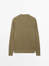 100% linen knit sweater