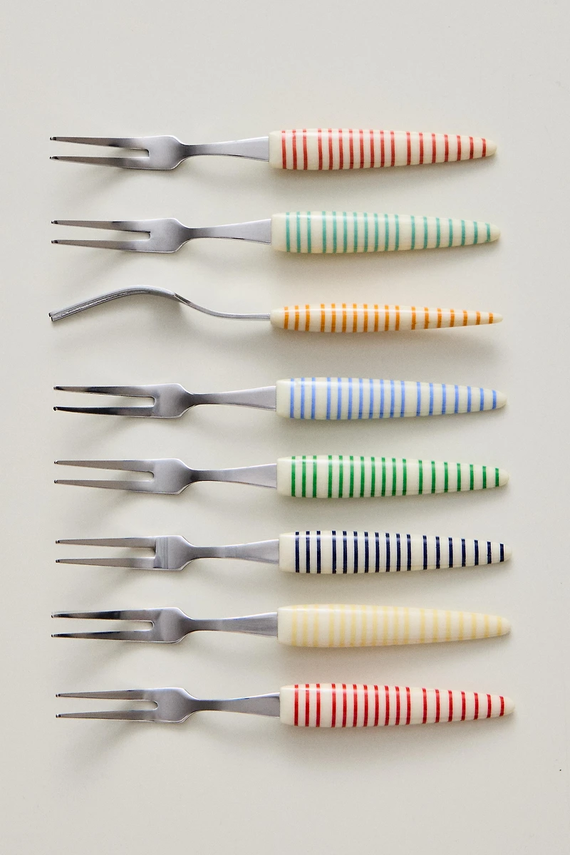 STRIPED APPETIZER PICKS (PACK OF 8)