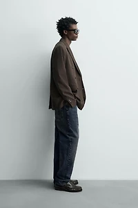WOOL BLEND DOUBLE BREASTED BLAZER