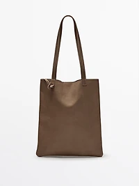 Nappa leather tote bag