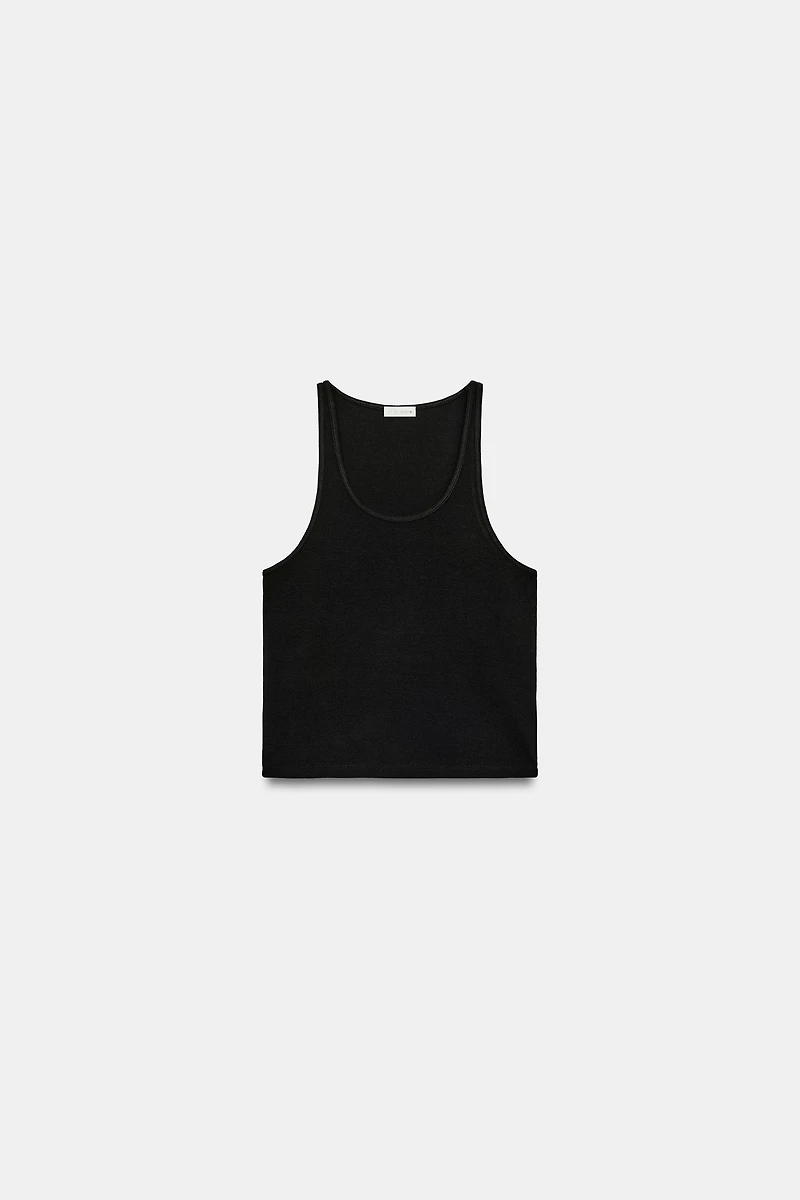 RIBBED CROP TOP