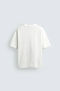 EMBROIDERED & PRINTED TEXT T-SHIRT