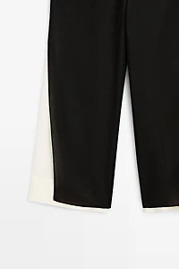 Flowing wide-leg pants with darts - co-ord