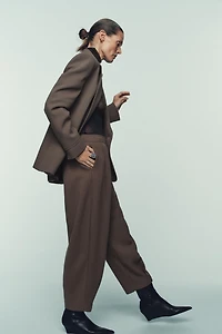 PANTALON CAROTTE À FERMETURE ÉCLAIR