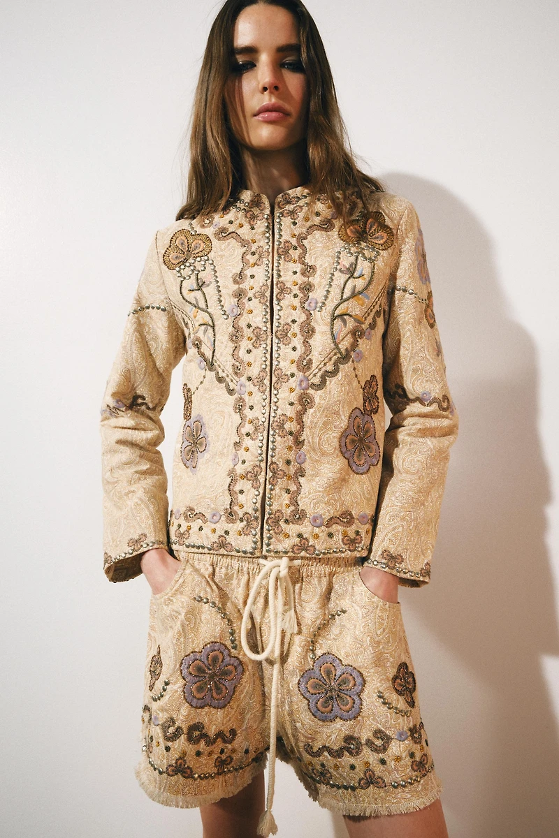 ZW COLLECTION EMBROIDERED JACKET