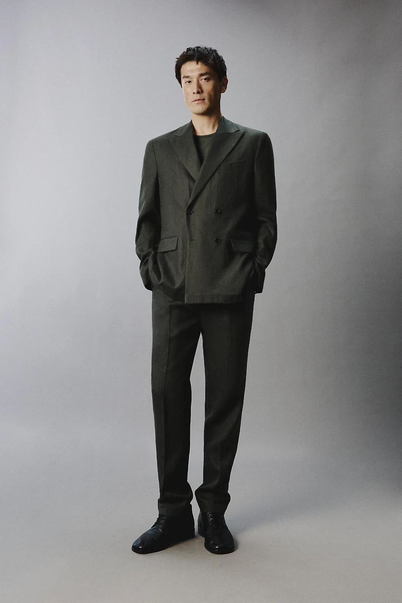 PANTALON DE COSTUME 100 % LIN