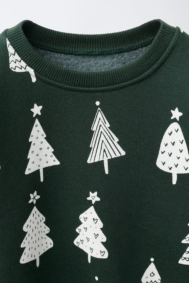 TREE PRINT SWEATSHIRT