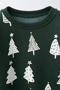 TREE PRINT SWEATSHIRT
