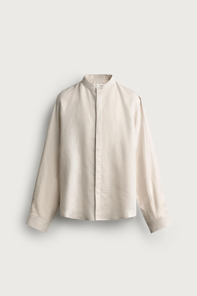 CHEMISE COUPE DÉCONTRACTÉE 100% LIN