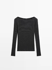Striped long sleeve T-shirt