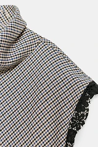 HOUNDSTOOTH LACE TOP