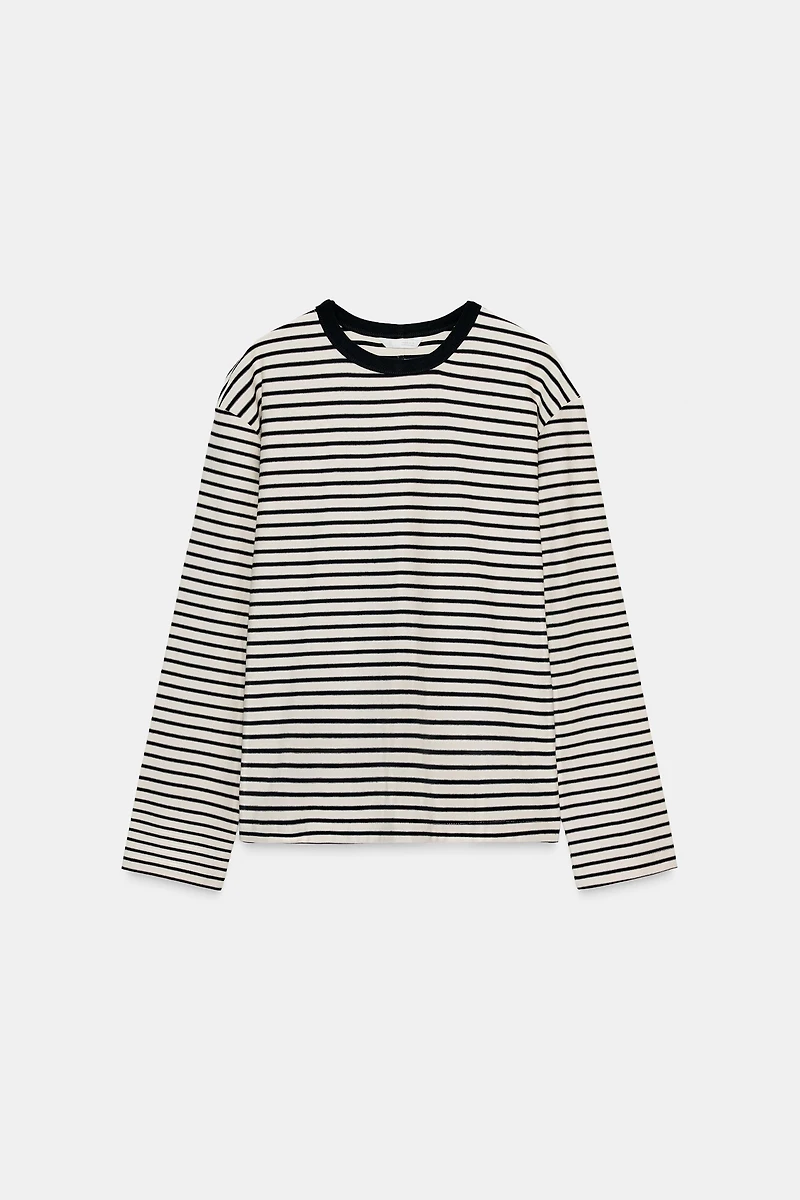 LONG SLEEVE STRIPED T-SHIRT