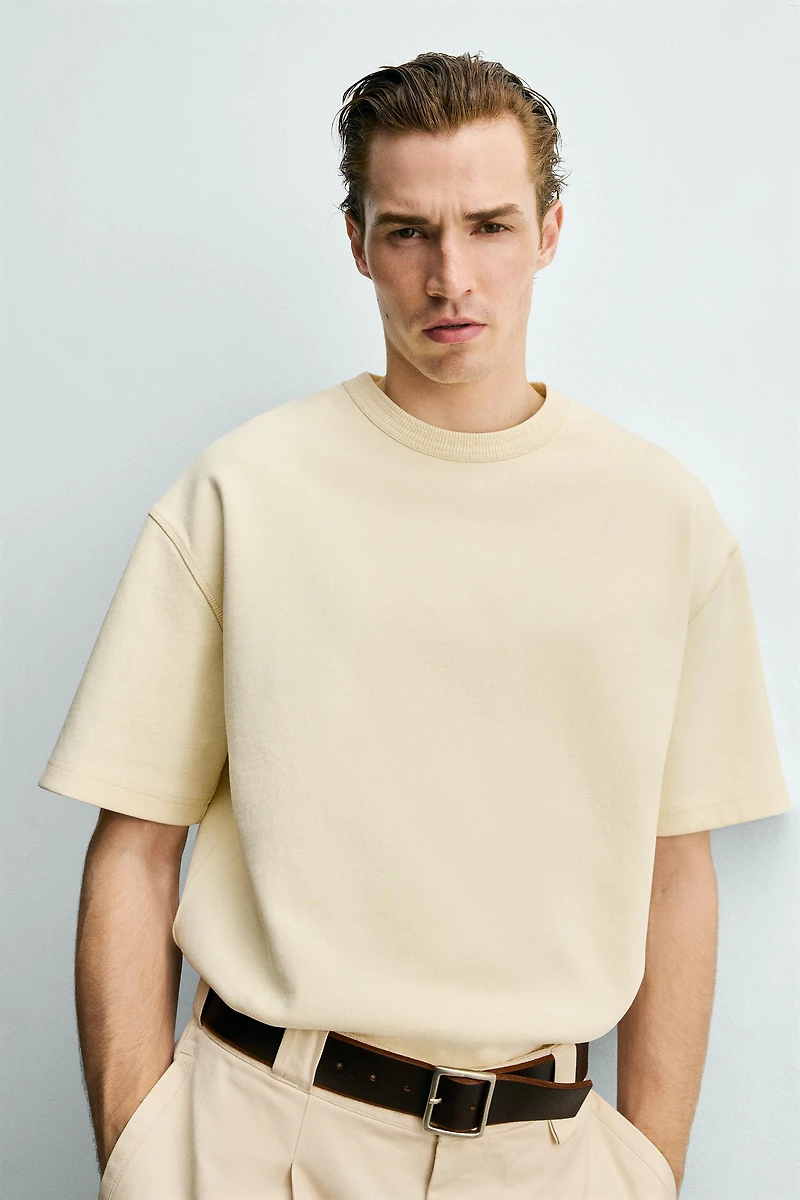 SWEAT RELAXED FIT MANCHES COURTES