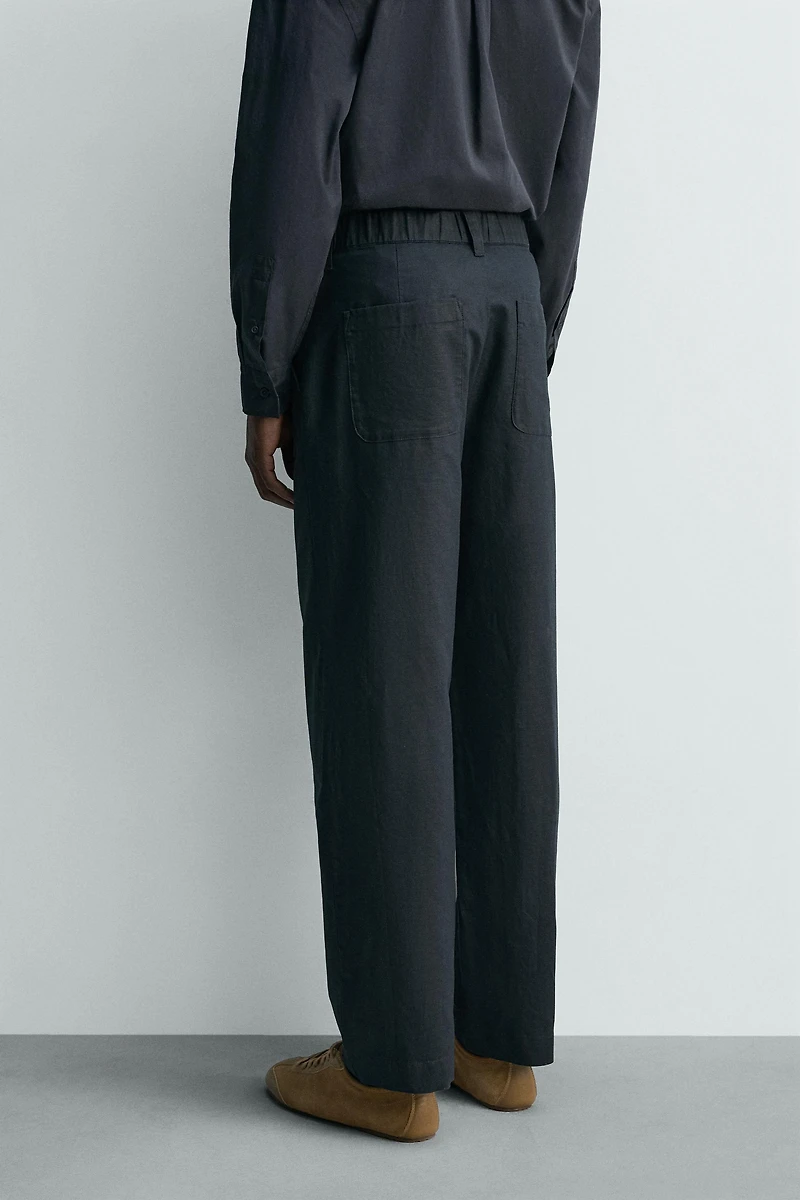 PANTALON DROIT CHANVRE ET COTON