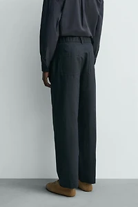 PANTALON DROIT CHANVRE ET COTON