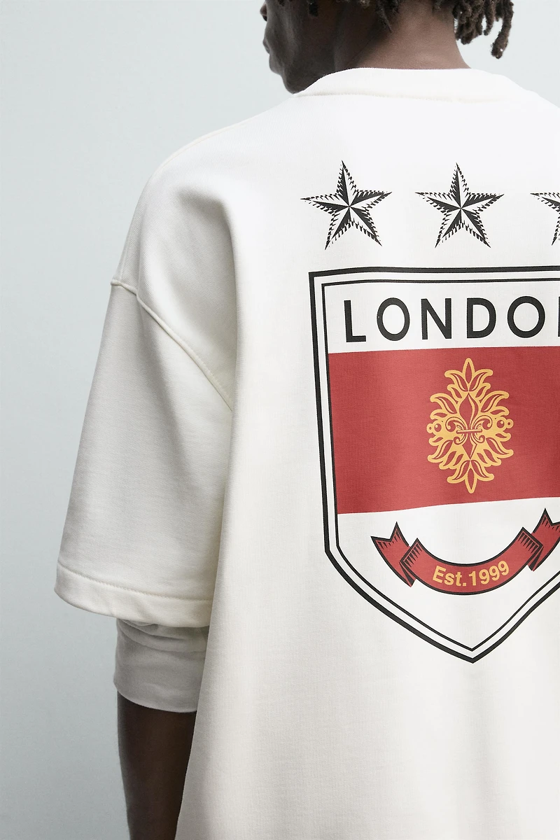 SHIELD PRINT SWEATSHIRT