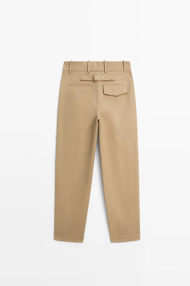 Adjustable tab trousers - STUDIO