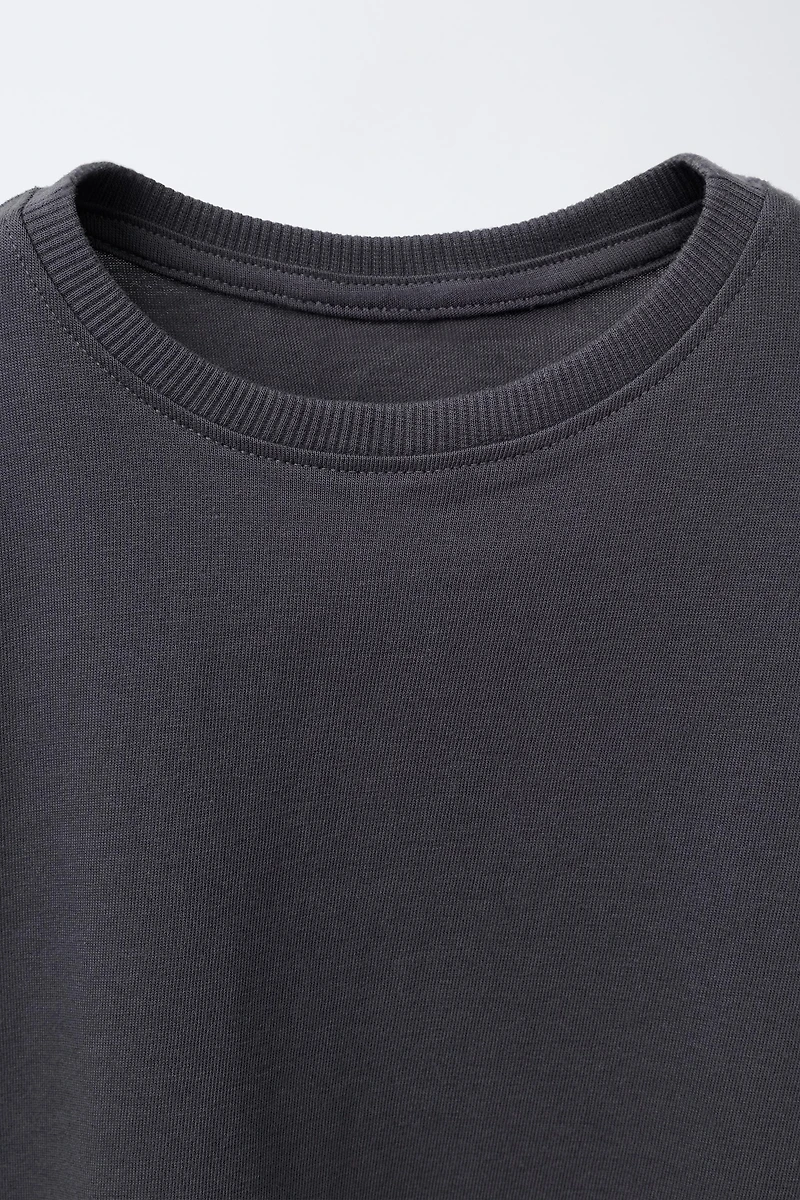 THREE-PACK OF PLAIN AND STRIPED T-SHIRTS