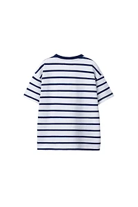 T-SHIRT RAYURES HEAVY WEIGHT INSCRIPTION
